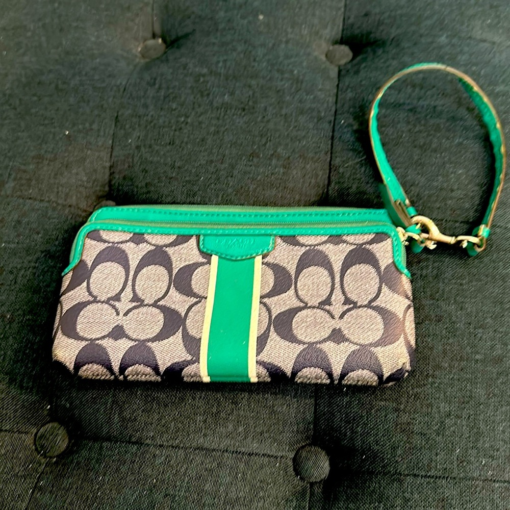 Coach Logo wristlet